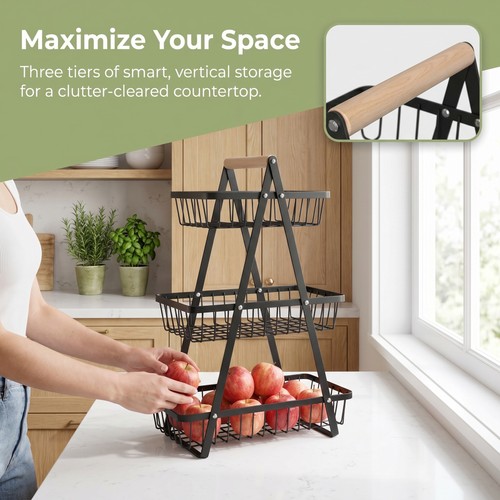 3tier fruit basket handle - 2/3tier,