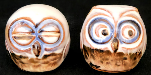 Vintage owl figurine pair - vintage,