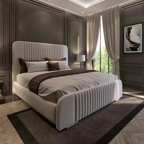 Ottoman bed plush velvet divan - ottoman,