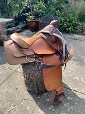 Western Big Horn 22” Leather Sadle
