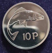 IRELAND 1971 FANTASTIC FINISH 10 PENCE COIN