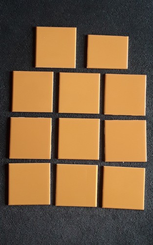 Retro orange bathroom tiles - retro,