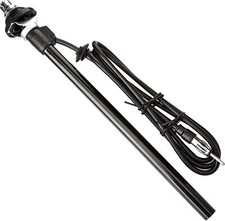 Multi Fit Classic Car 4 Section Wing Manual Retractable Aerial Chrome/Stainless