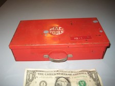 MAC Tools USA (HTF) Mini Red Socket Tool Box Case w/ Single Sliding Drawer