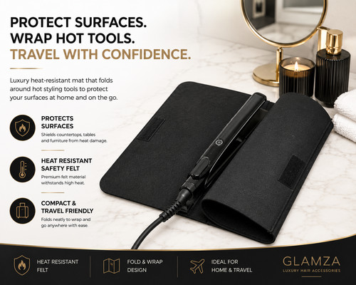 Hair straightener safety mat - safety,