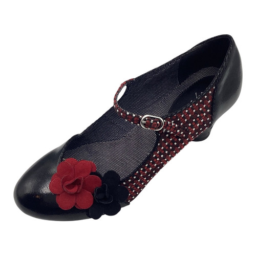 Ruby shoo freya black burgundy - ruby,