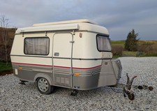 ERIBA Puck 120 Caravan 1992 pop-top 2 berth touring caravan inc. full awning
