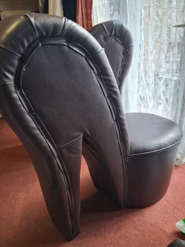 High heel leather - high,