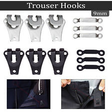 Durable Trouser Hook and Bar Fastener in Silver & Gunmetal Leathercraft Handbags