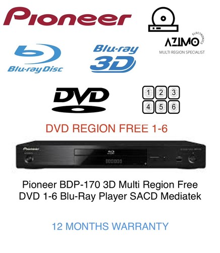 Pioneer bdp 170 3dwifi sacd - pioneer, bdp-170