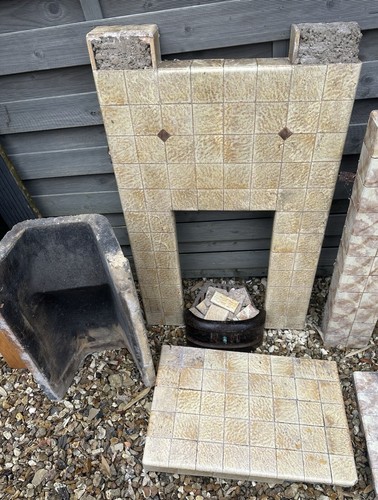 Original 1930s tiled - original, fireplace