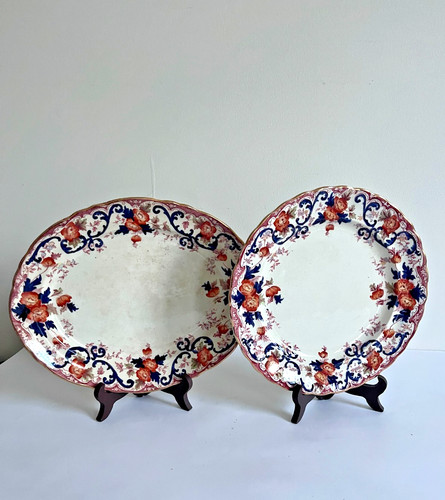 Antique imari large - , platter