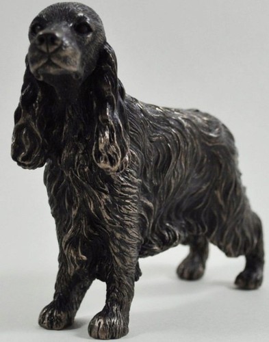 Cocker spaniel standing bronze - cocker,