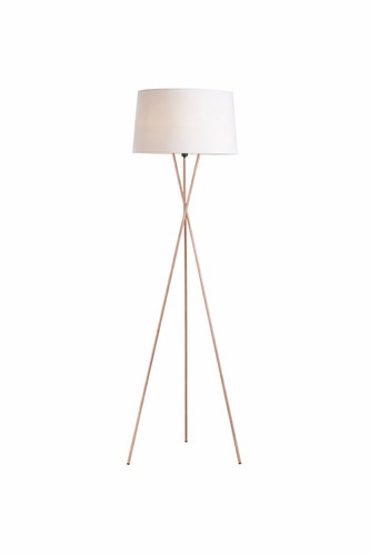 Modern copper finish tripod - modern,