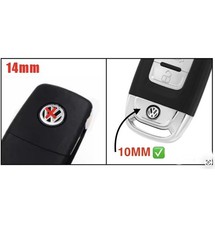 1 Genuine VW 10mm Key badge