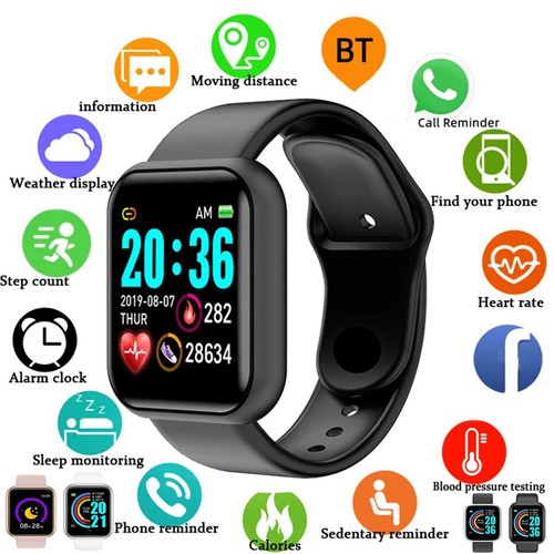 Smart watch men women fitness - men,