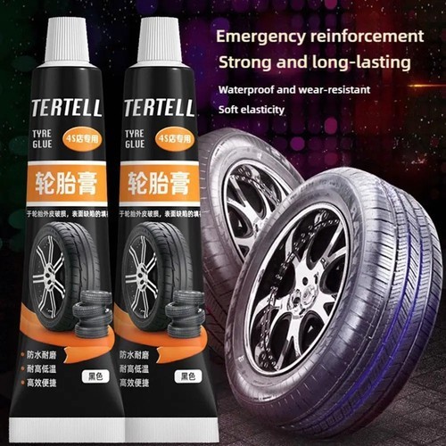 Tire repair black glue - tire,