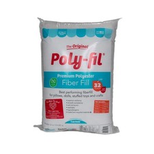 Fairfield The Original Poly-Fil Premium Polyester Fiber Fill Soft Pillow Stuf...