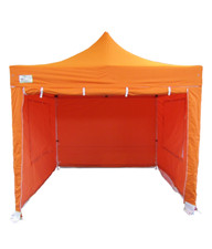MCD Pop 32mm Orange Heavy Duty Pop Up Gazebo 3m x 3m Easy Up Market With Sides