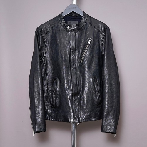 All saints leather jacket - jacket, mens