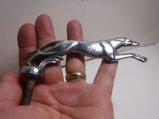 Whippet Auto Hood Ornament Vintage 1930’s?  Greyhound, Nice, Unmarked 1934 Ford?