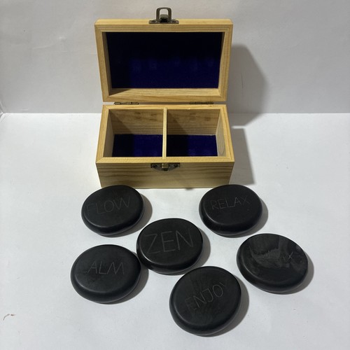 Engraved ovular basalt - basalt, massage