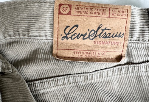 Levi mens cord jeans - jeans, 36/32.