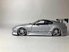 Toyota Supra Dub City 1:24 Jada Toys 1/24 Toyota Supra  Silver  For Parts