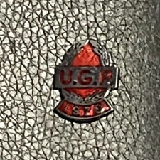 MOTORCYCLE Pin Badge ULSTER GRAND PRIX UGP 1970