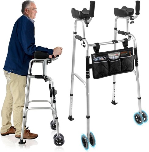 Dual wheel walking frame - dual-wheel, with
