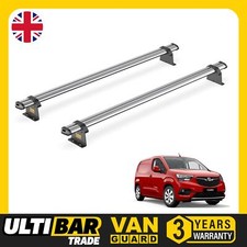 Vauxhall Combo Roof Rack for 2018+ 2x Steel Roof Bars Van Guard Ultibar Trade