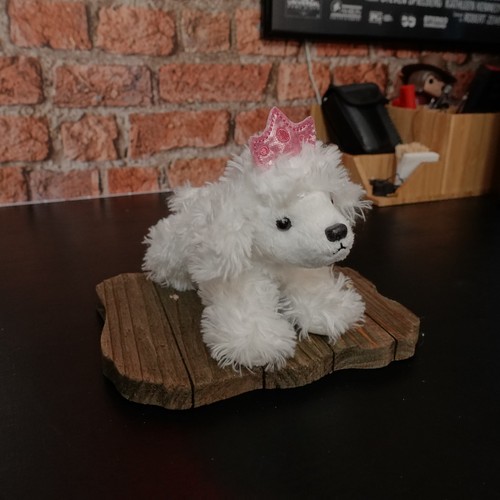 Aurora white poodle plush - , toy