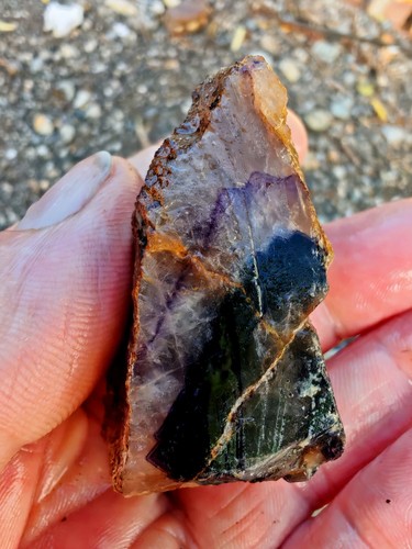 Blue john fluorite - blue,