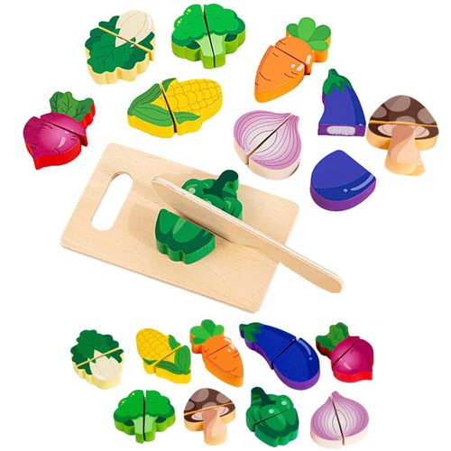 Wooden toy food set for - food, kids