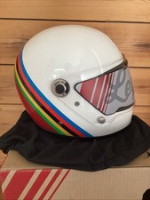 AGV X3000 Gloria White Red Full Face Motorbike Motorcycle Helmet MS
