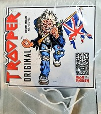 Trooper Beer 50th Anniversary Design Bar Pump Clip Font Badge Cut Out Brand New