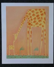 Mackenzie Thorpe - Will I Be As Big As You  - Rare Unsigned Print - Great Image 