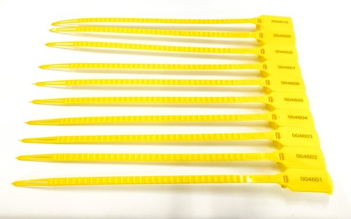 Yellow plastic security - yellow,