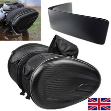 Pair Motorcycle Pannier Side Saddle Bags Luggage Bag w/ Rain Cover Waterproof A