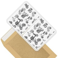 2 x Rectangle Stickers 7.5cm