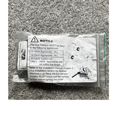 Worcester flue damper - damper, kit