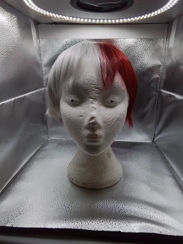 Two tone wig mannequin head - wig,