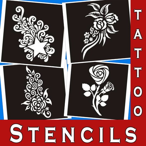 Mehndi henna stencil body art - mehndi,