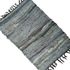 Slate Gray Fireproof Leather Rug 16x24in (40x60cm) – Heat Resistant Hearth Mat