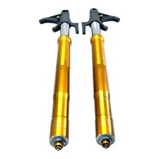 2006 - 2008 TRIUMPH DAYTONA 675 FRONT END FORKS SET LEFT RIGHT SUSPENSION YELLOW
