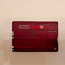 Victorinox Swiss Card Quattro Pocket Tool - Red Model - Very Good Condition