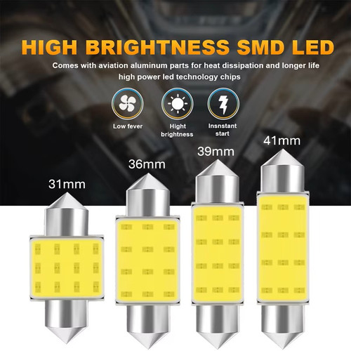 Car festoon white led - car,