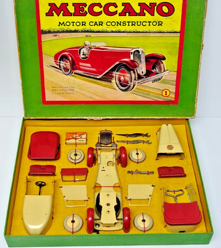 Meccano motor car - meccano,