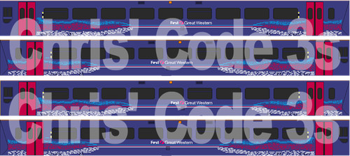 Adhesive vinyl class 158 decal - adhesive,