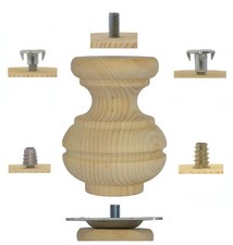 Wooden Pine Furniture Tall Bun